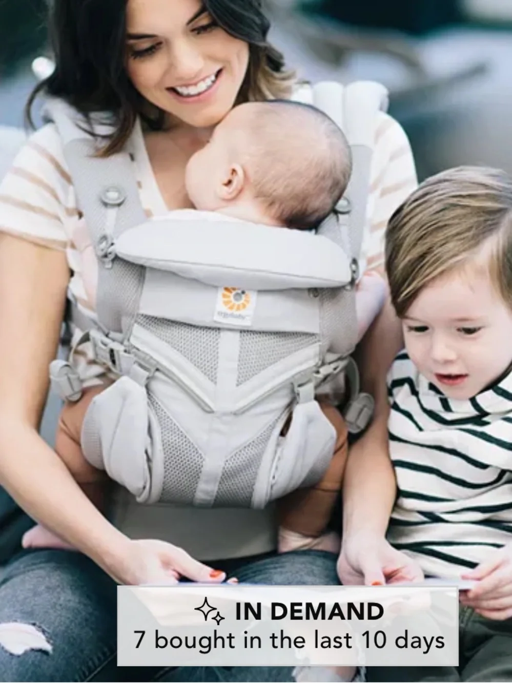 Ergobaby Gray Mesh - Omni 360 Cool Air Breeze - Picture 1 of 11
